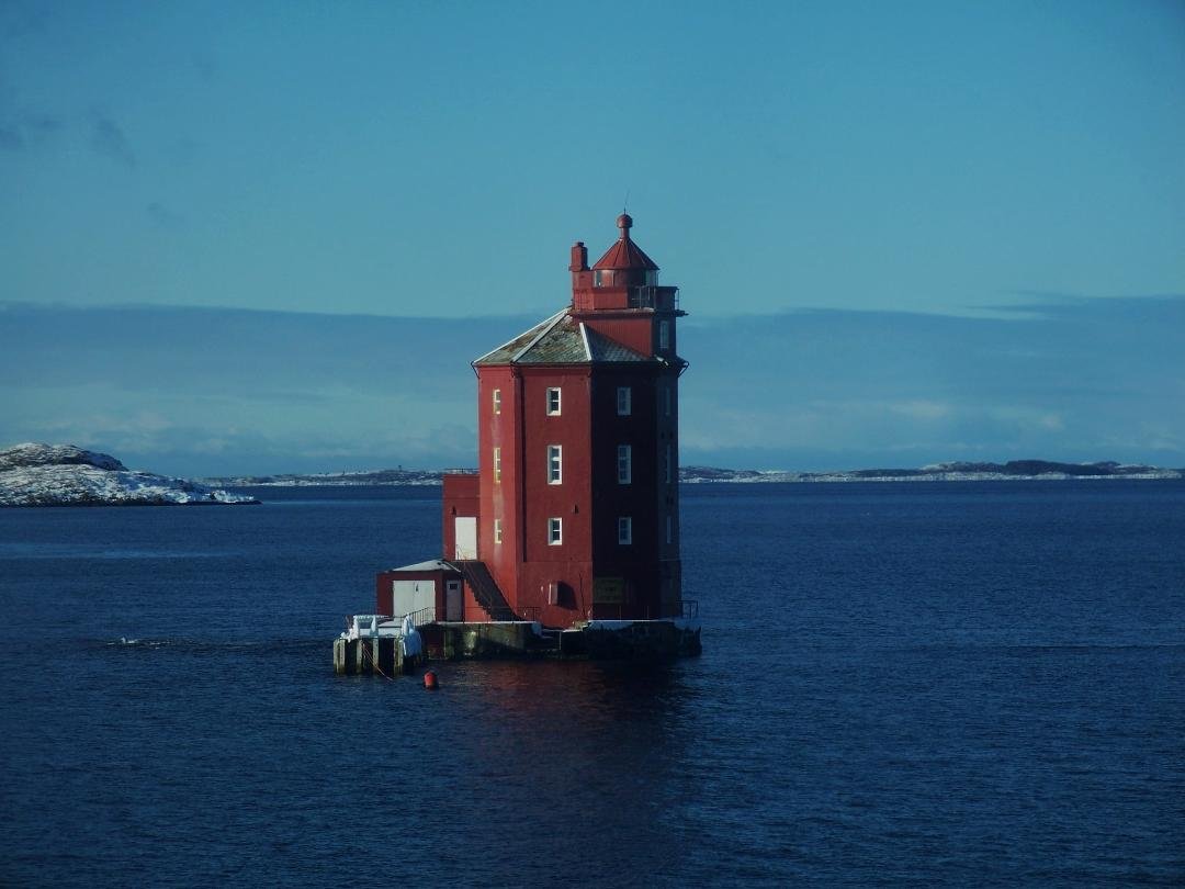 My photo of the The Kjeungskjær Lighthouse from Hurtigruten's Richard With. (Ferry!)