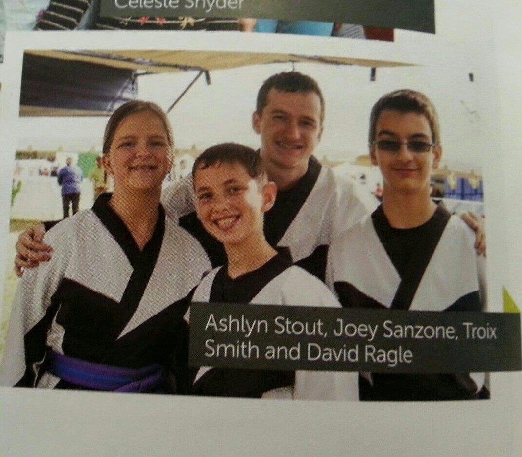 My Grandson's Karate demostration team in Style Magazine! He is 3rd from left.