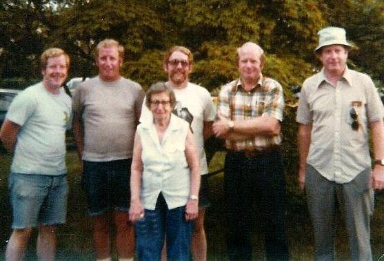 Mom and her boys- 70's