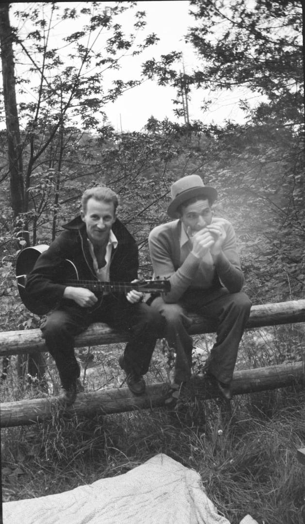 My dad playing the guitar.
