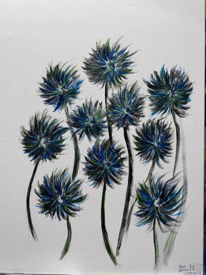 Painted this and finished yesterday for DIL. What do you think?