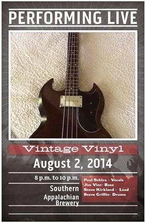 Saturday August 2 8 to 10 pm. Join us. Great music, Great beer!,