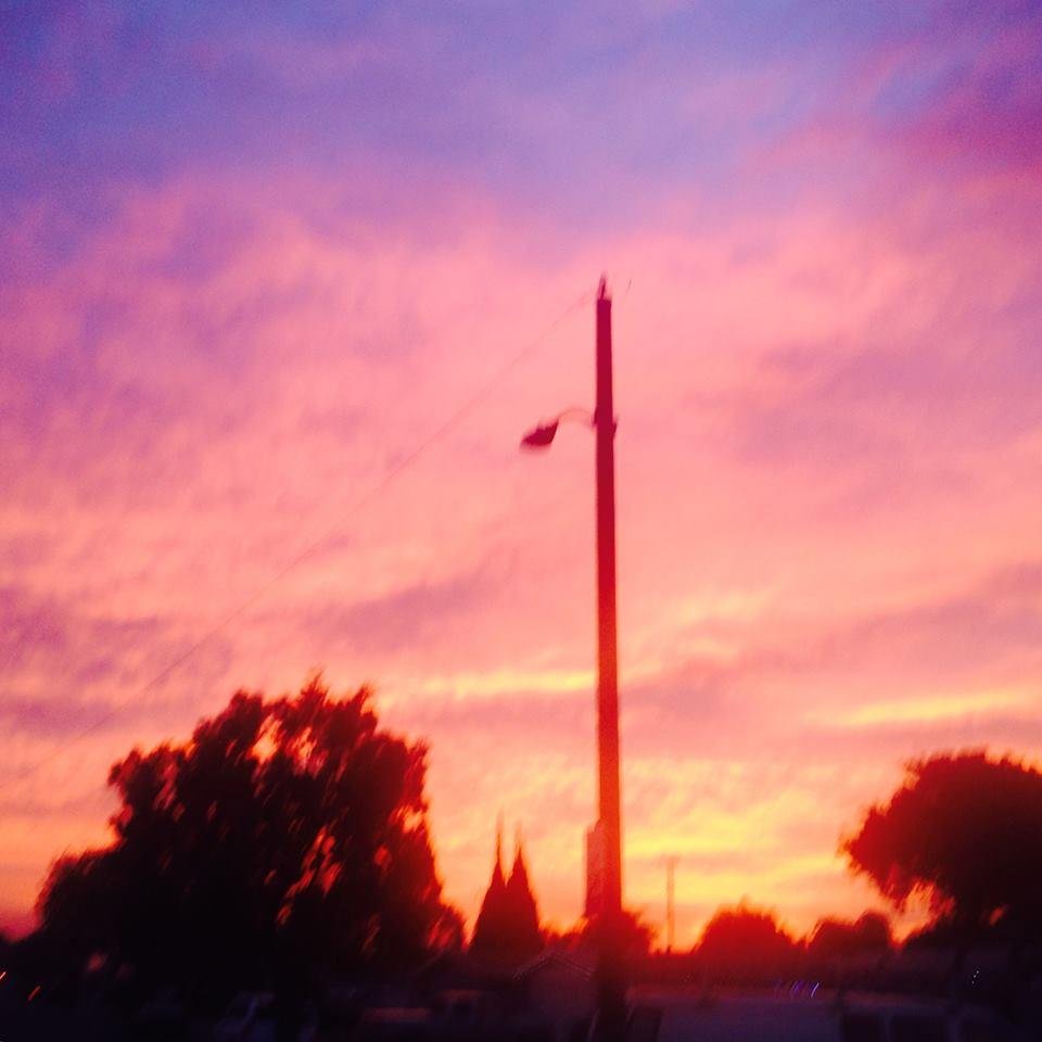 Beautiful morning in Buena Park. Pretty sunrise! Good morning!