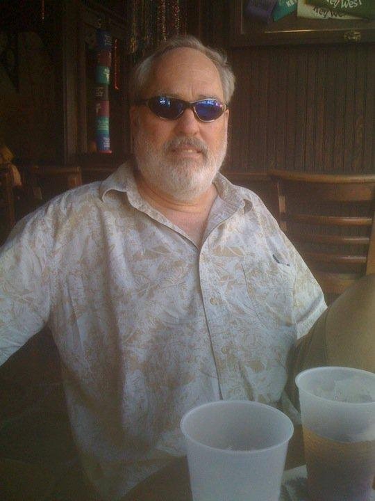 Jerry enjoying The Bull in Key West checking out the chicks