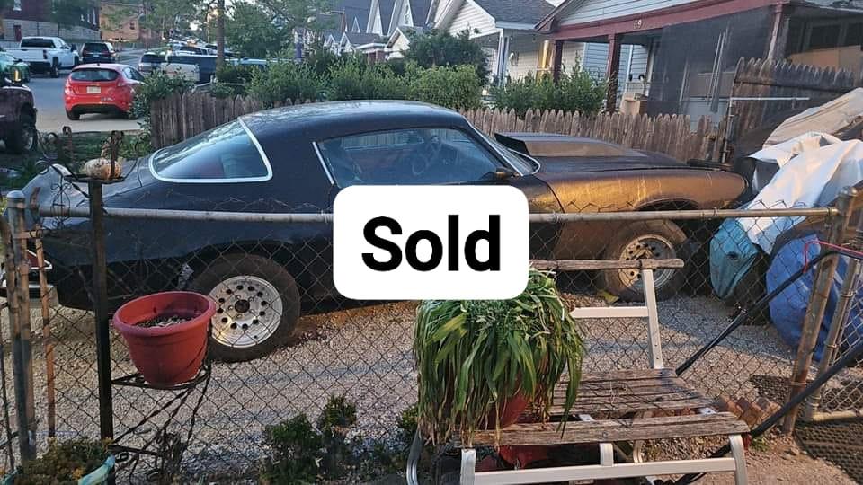 1977 Camaro has numerous components but lacks an engine and transmission. Offers start at $900.
