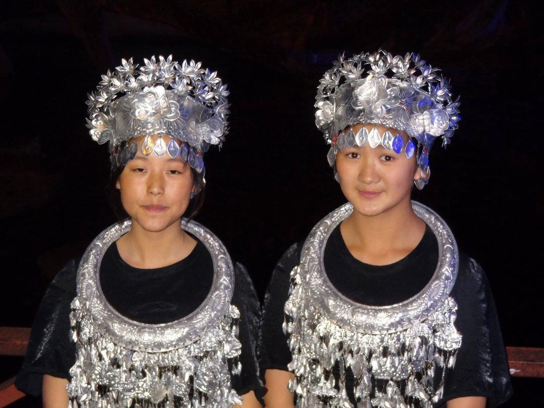 Two local Miao minority women  in Jiangjiajie.