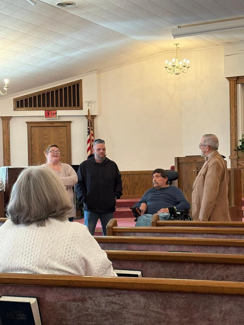 New members at McAlester Church of the Nazarene today, January 18. 2025 ... J.R., Cindy, and Stephen!