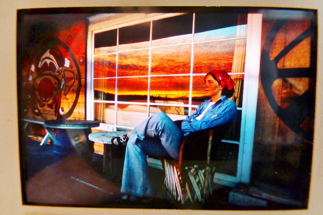 This was 7/4/74 approx after a beach trip. That sunset was the best one I had seen so far, then. All I could do was stare. It was taken on a friend's end row houseboat on Lake Union. I was 31 years old. Where has the t