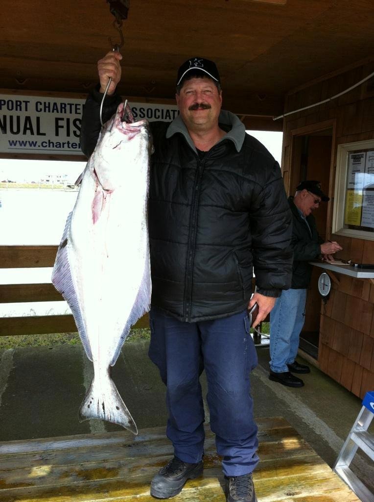The funny thing about these Halibut is they all look the same....the fisherman though do not!