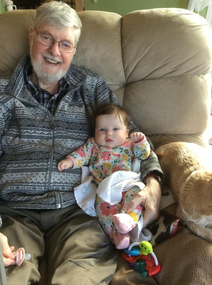 Papa and baby Olive....miss her already as she goes to visit her Nana in Calgary