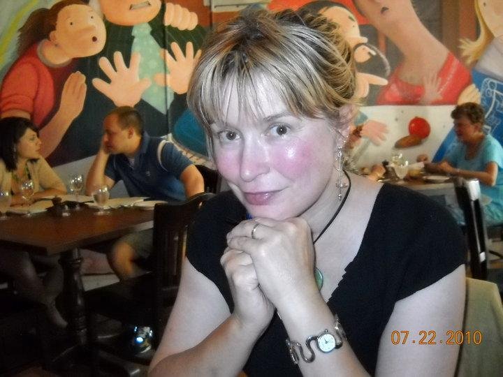 I love this picture I took of Michelle while we were having dinner.