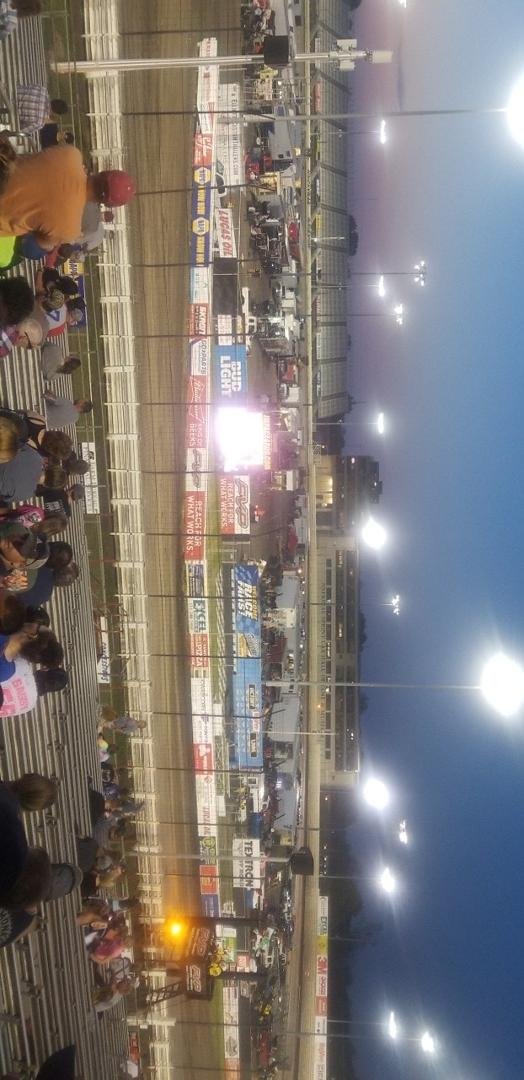 Tom Lampe and me at the racetrack!