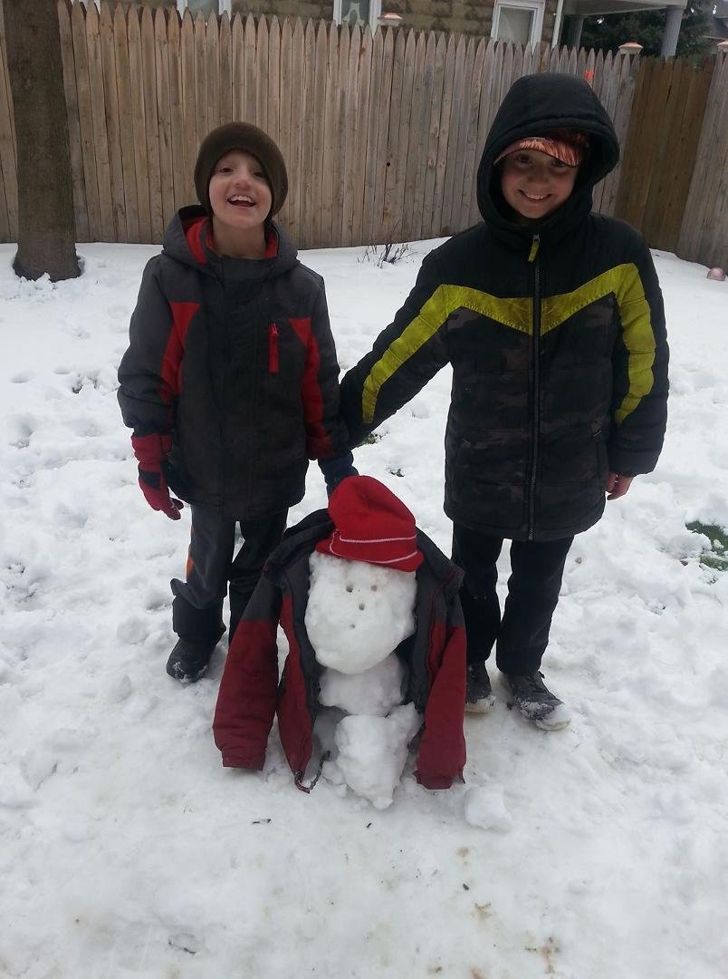 Kace and chad snow man
