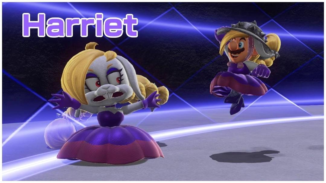 The Broodals are a bit unsure about Mario wearing their outfits. ;)