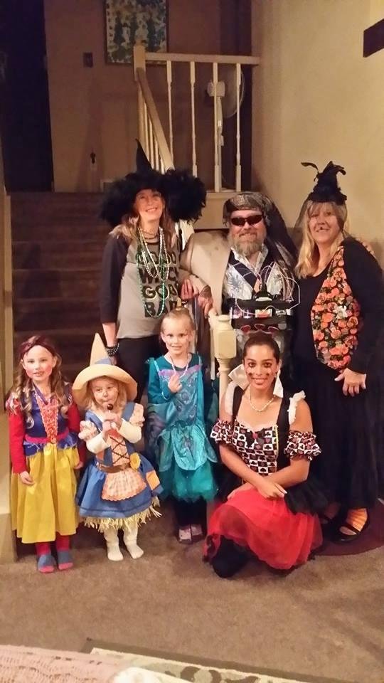 Grand kids, kids,& sister in law.