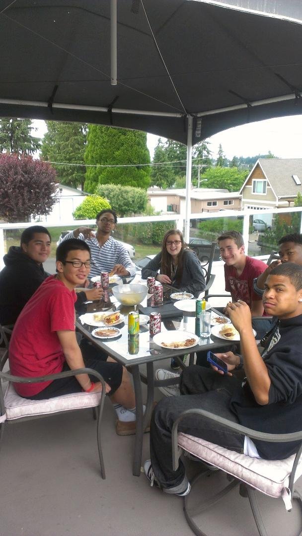 After finals BBQ for the crew. Done for the year!