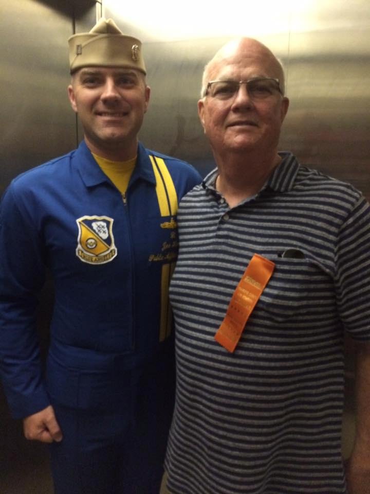 Photo with Blue Angel pilot after Air Show.