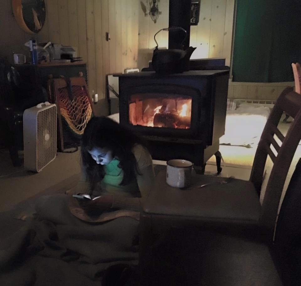 How to really enjoy the lake:
Bring daughter. Light fire. Keep fire lit. Take pics of daughter on iphone in front of fire.
Going down to 25 tonight. Did i mention, keep fire lit?