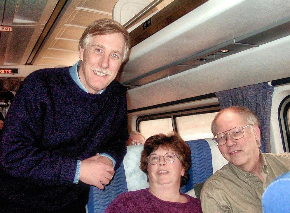 Back in time when life was much simpler. On our way to Boston
from Portland. Any familiar faces?