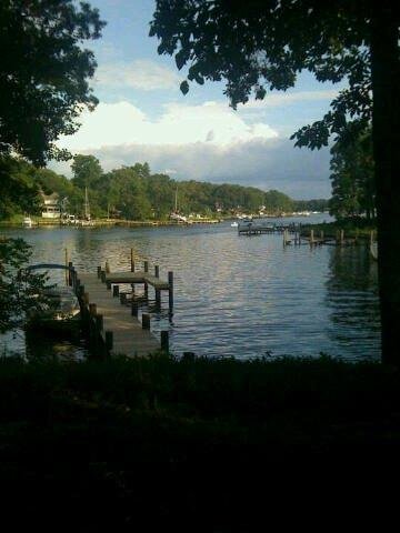Nice view of the dock and the river
