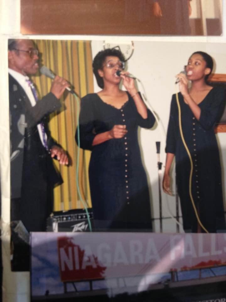 Singing away!