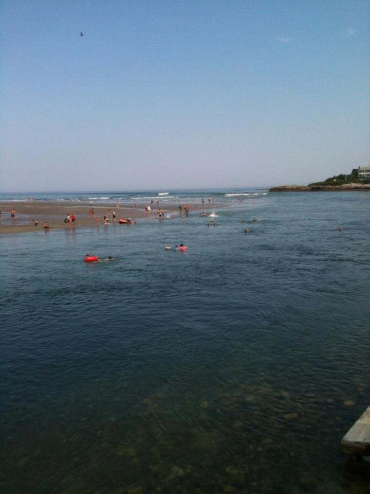 Riding the tide out in Maine. Notice,I am the photographer.