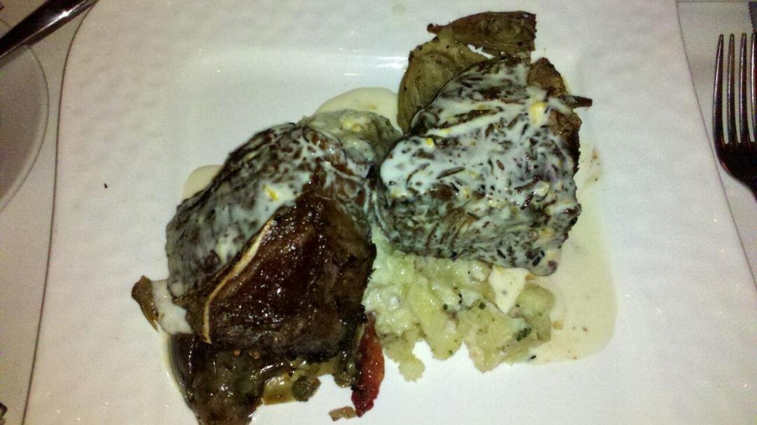 Lamb T bone it's whats for dinner.