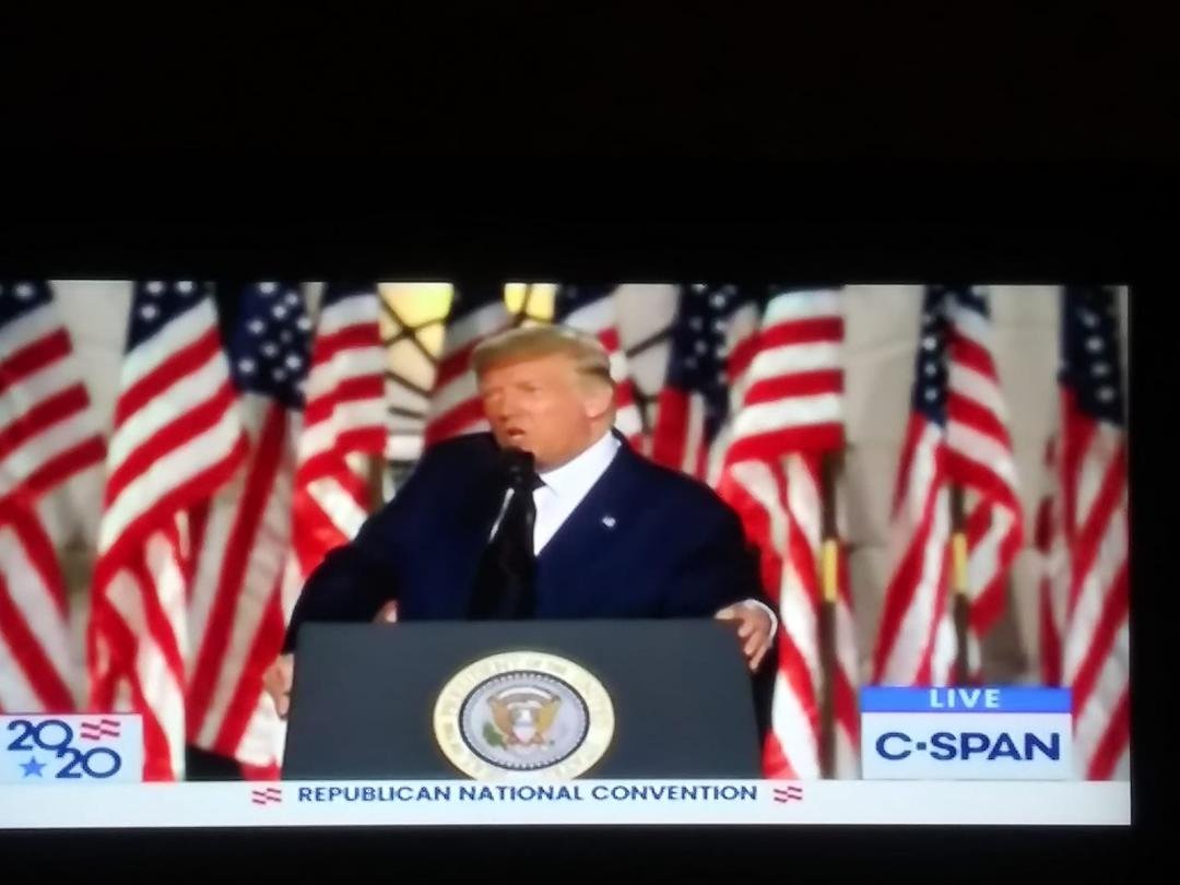 What do you see that Dems did not have?
Our American Flags!
#FourMoreYears