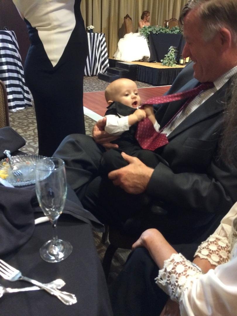 Grand Nephews should be illegal...they steal hearts (and ties)!