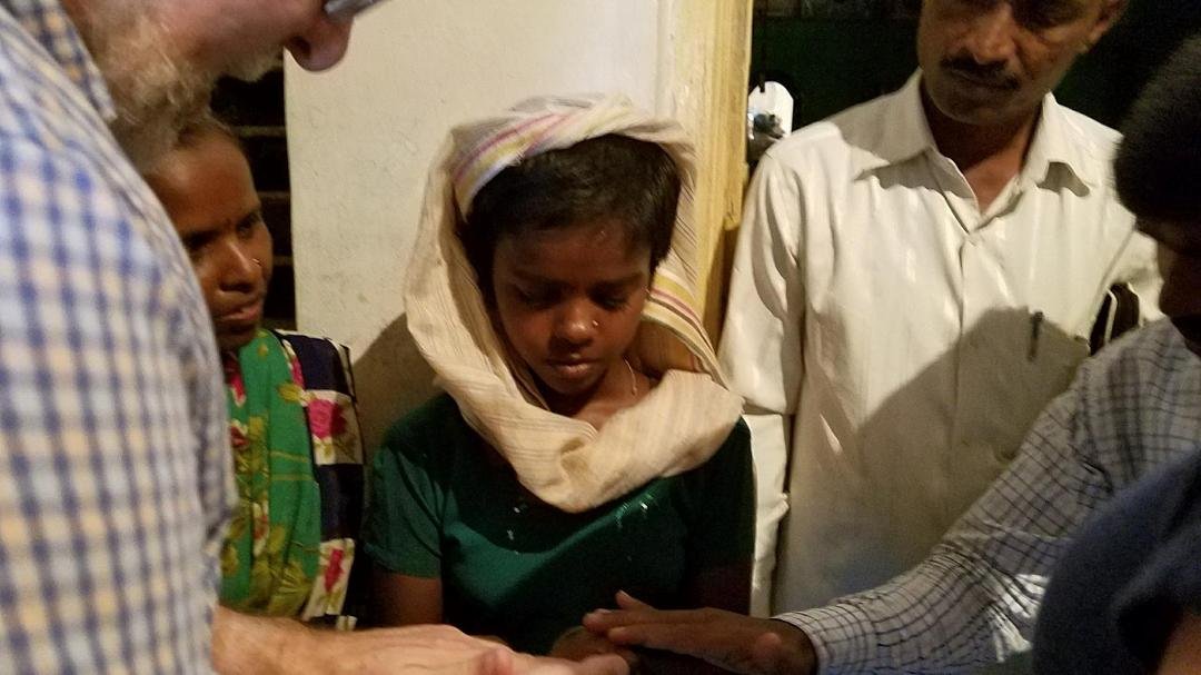 I little girl with speech difficulties we prayed for