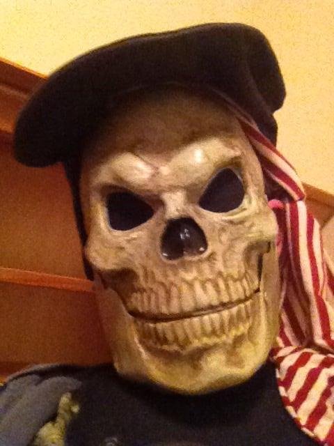 ever year I am a pirate for halloween, this year I was think about it and what about a dead pirate!!