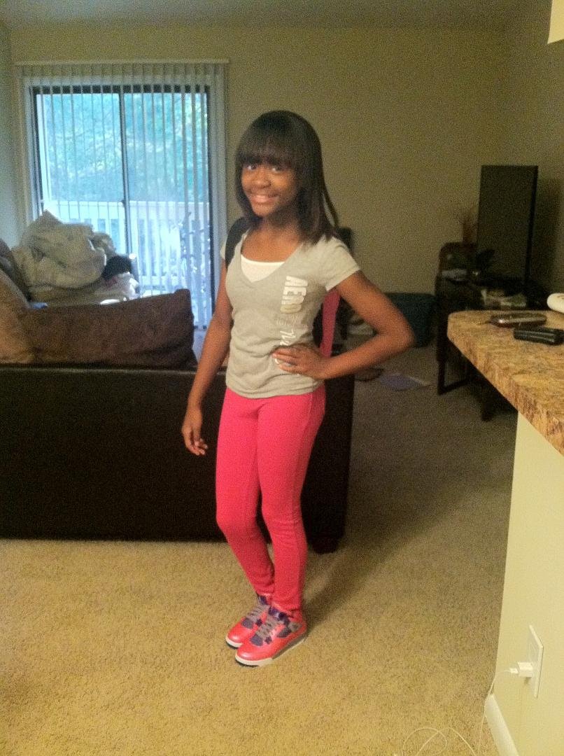 Kamryn off to her 1st day of 7th grade.