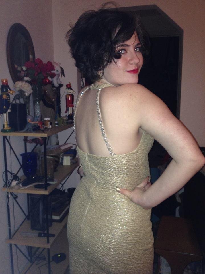 My golden girl on New Year's Eve