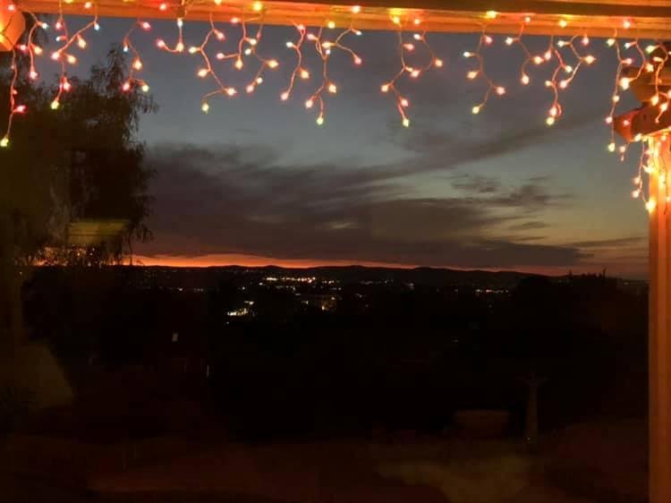 Pretty sunset from my back yard..