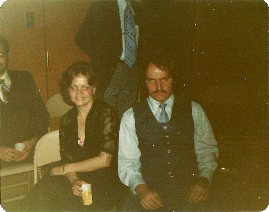 My sister JANICE and I at a church function 1980