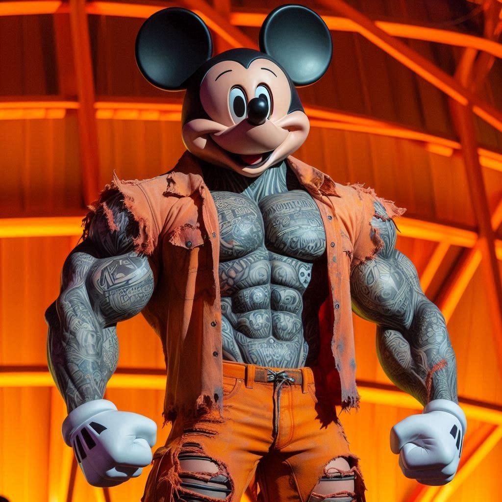 Mickey Mouse says, "Get your weight up,Lil' Homie!"