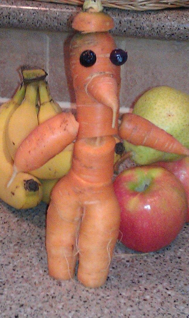 Carrots from our garden. I couldn't help myself!