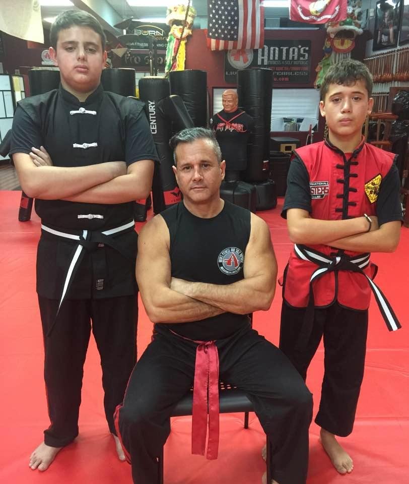 With my 2 newly promoted Jr Black Belts Max Shaw and Patrick Rathbun