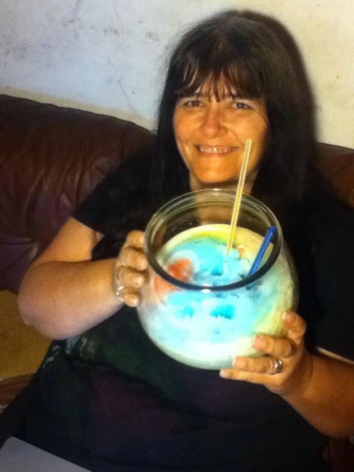 Went to 7-Eleven Bring Your own Cup Day. I brought a fish bowl.