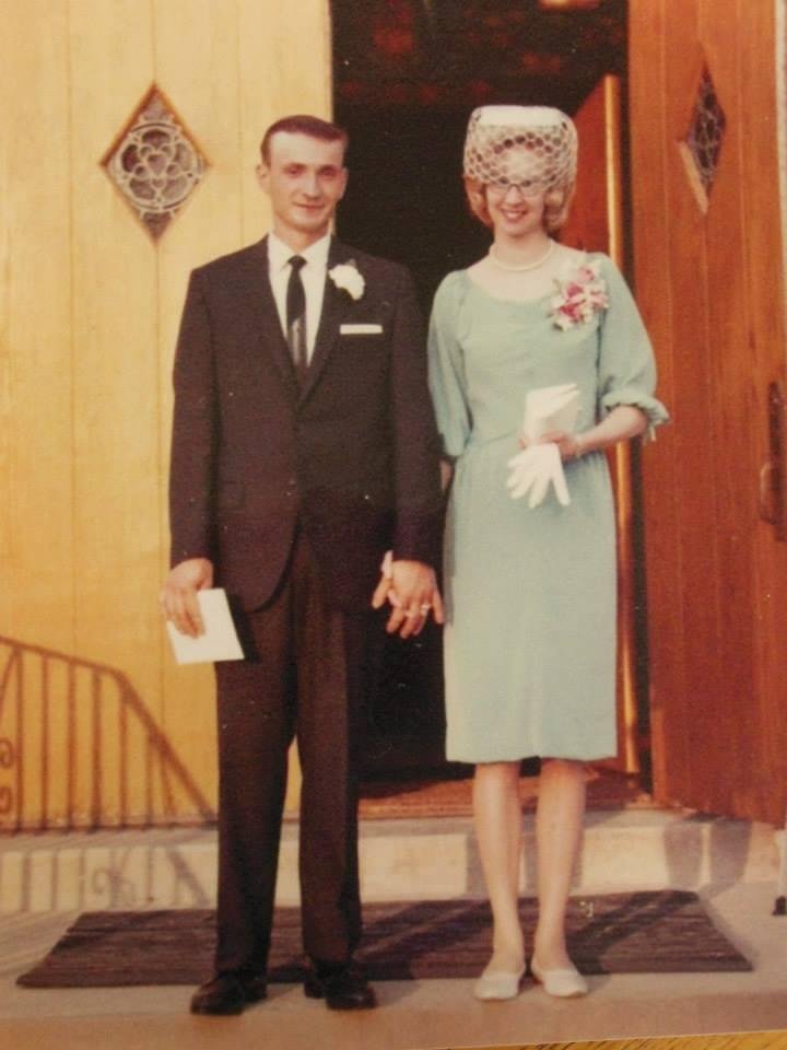 My parents on there wedding day 52 years ago.