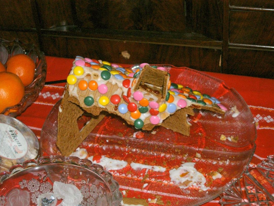 Terrorist attack on our gingerbread house!!