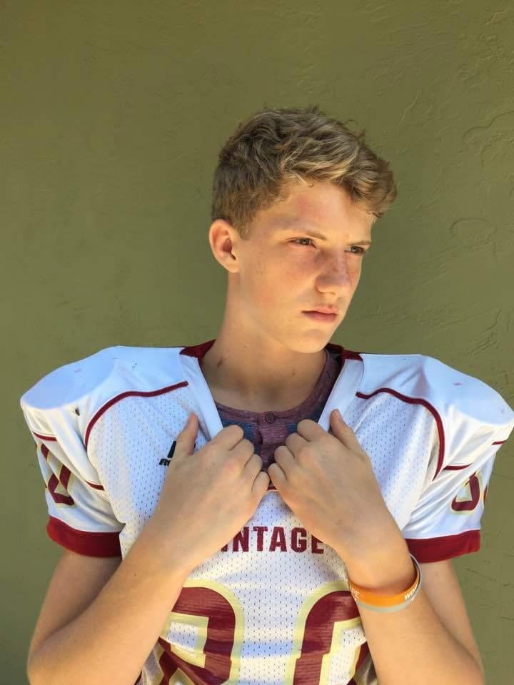 Ain't he a hunk?!?! My grandson by marriage (Dave's oldest from first marriage). His mom was with us from middle school on! He is middle school Student.
