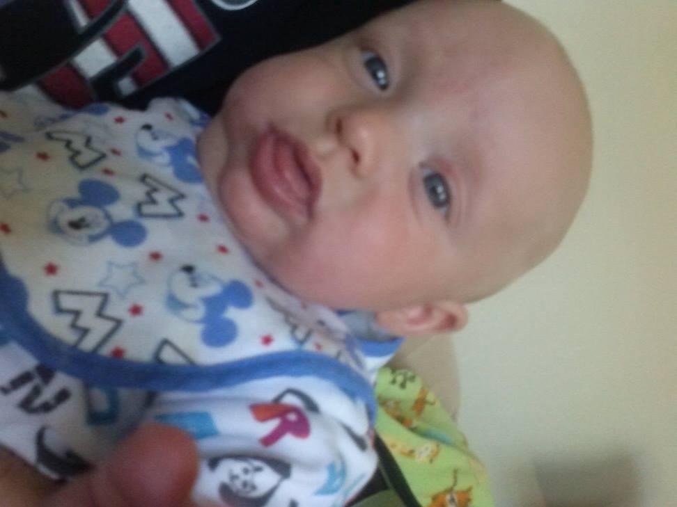 With my grandson