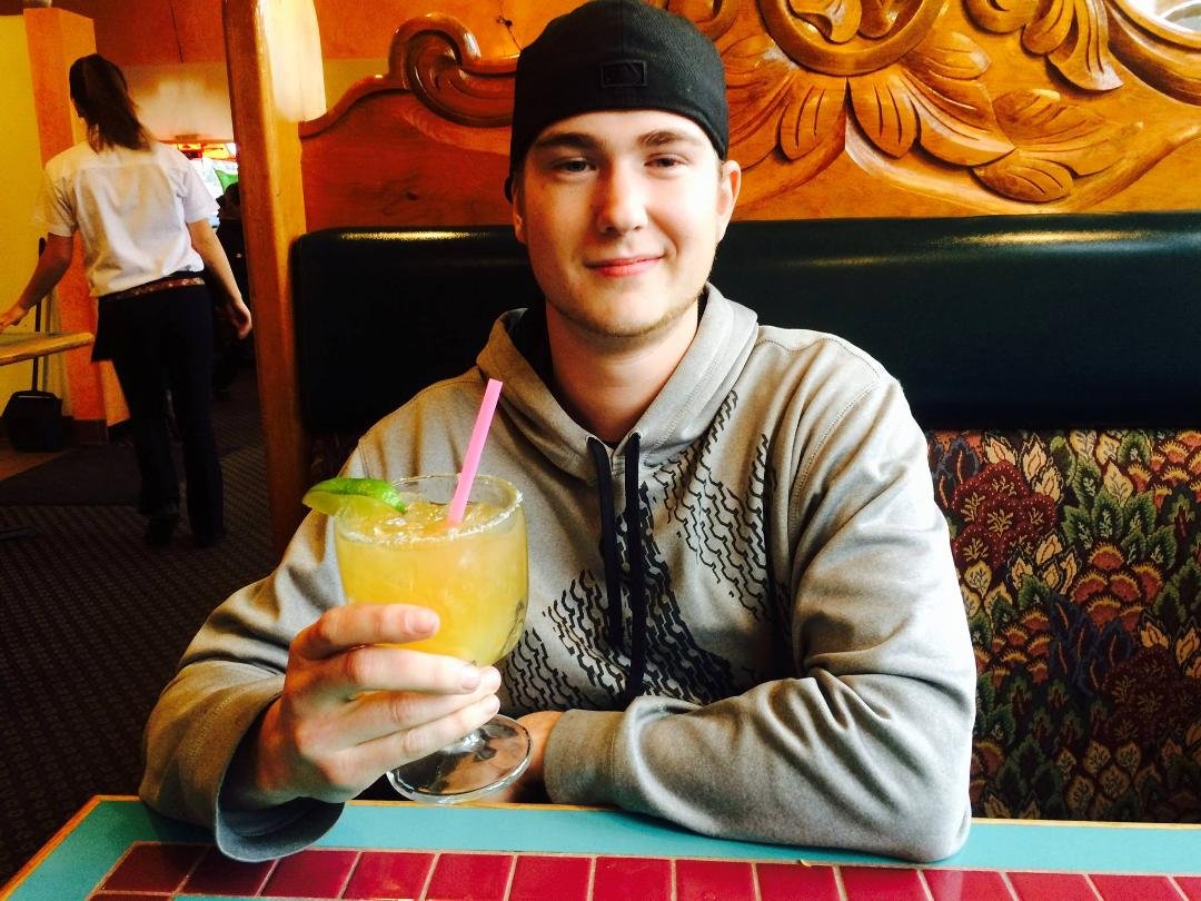 Bought Brian his birthday drink today, I have a feeling it's not his first. Happy 21st birthday Brian!