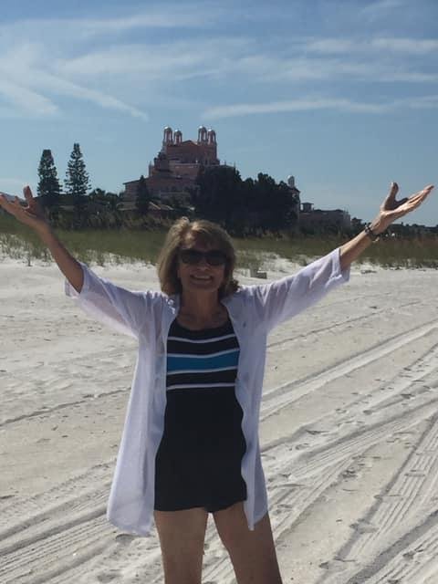 Ta da ..... She made it !! 90 and walking the beach..... now off to downtown St Pete for our psychic reading