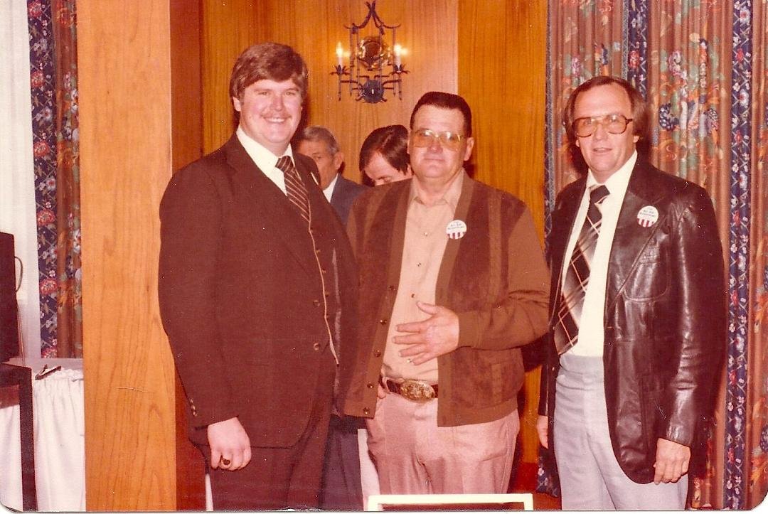 TBT 1983-1984 Mike Van Coach Bum Phillips then Saints coach and a hefty me.