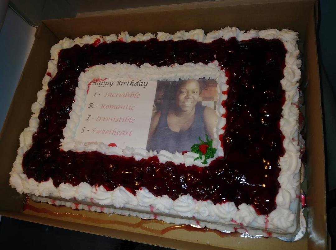 My birthday cake my Aunty had made for me