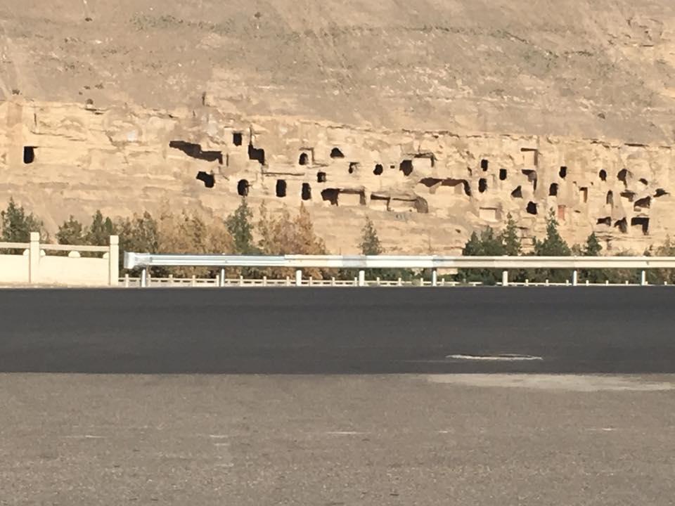 The mogao caves.  Date back to the fourth century Gobi desert where trade first started east to west