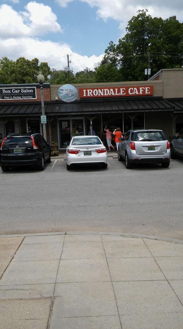 The Irondale Cafe in Irondale Alabama is what the movie Fried Green Tomatoes is based on the food was really good.