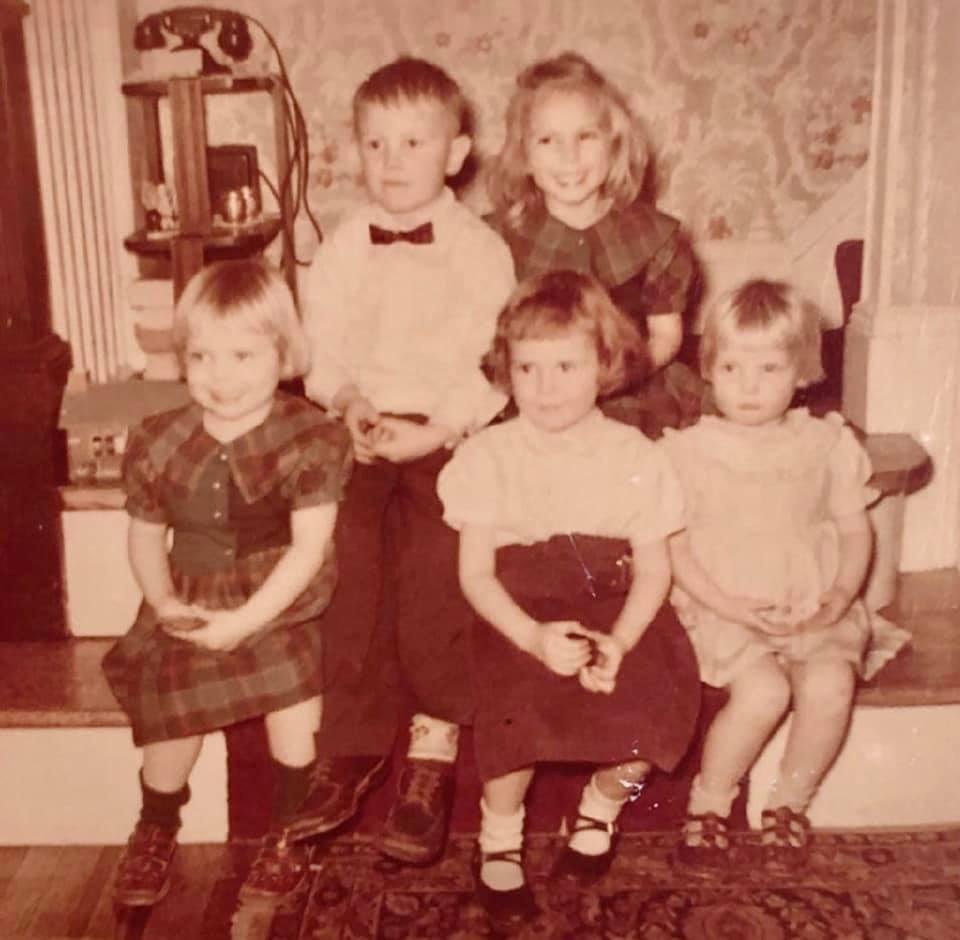 Grandma Ebel's house! I love the telephone on the table on the landing! We had so many great times at our Grandma's house 💕